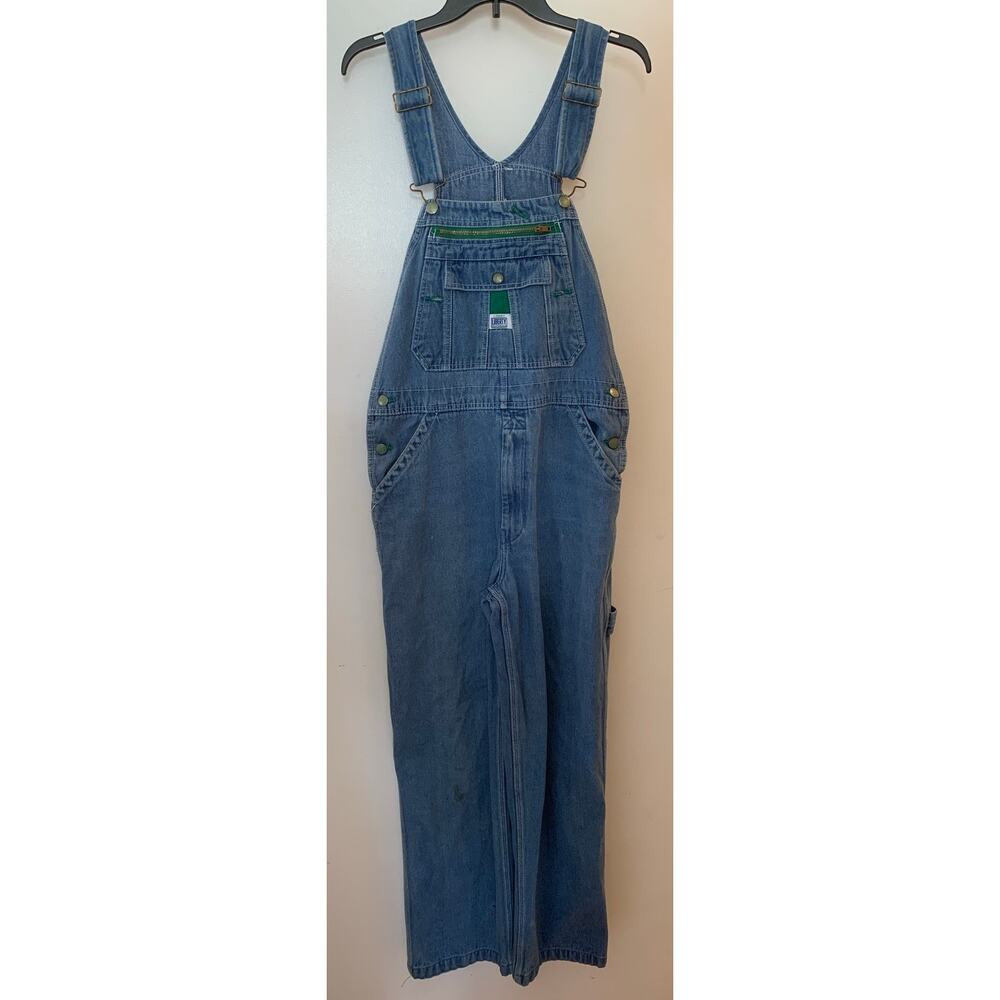 Liberty Bib Overalls Blue Denim 32x30 Y2K Carpenter Utility Workwear Farmcore